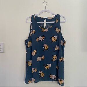 LOFT | Floral Sleeveless Top